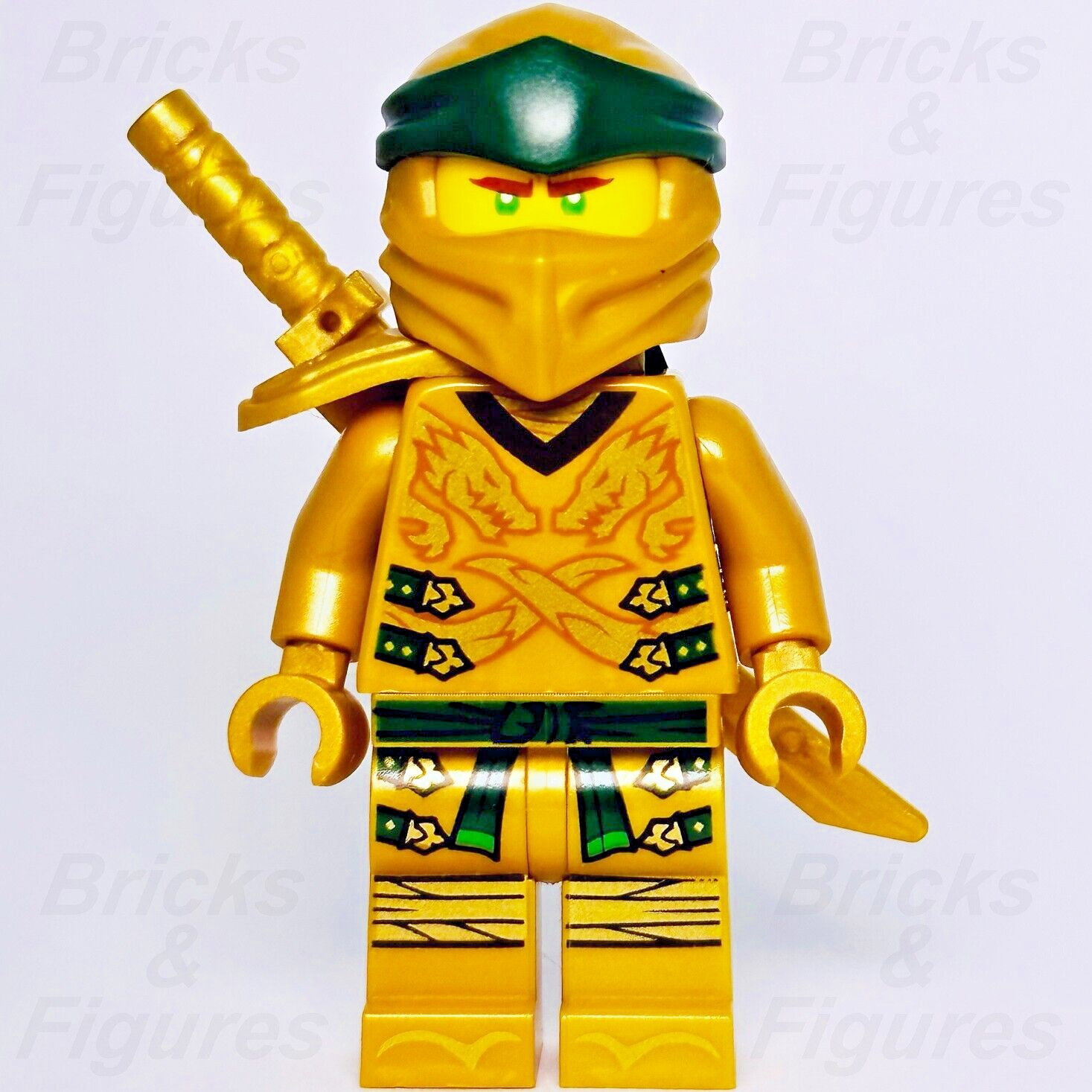 LEGO Ninjago Lloyd Golden Ninja Minifigure Legacy Scabbard Garmadon 71702 njo654