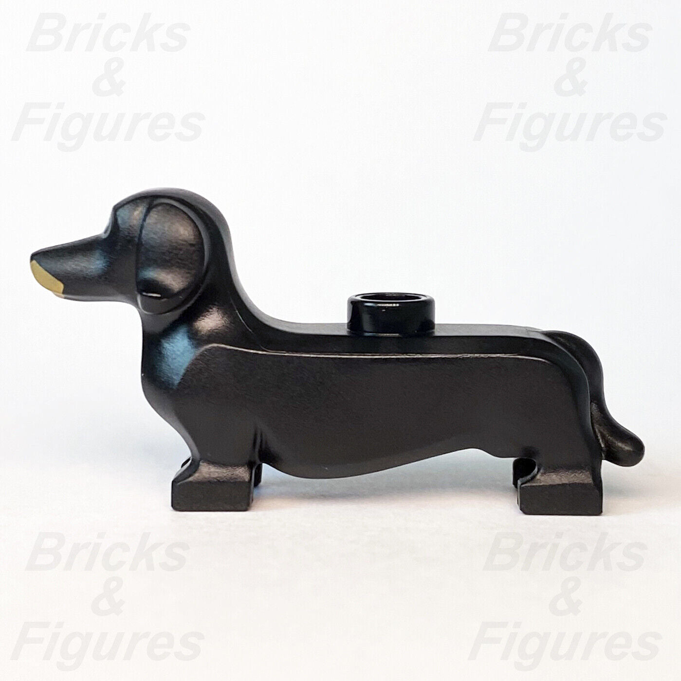 LEGO City Black Dachshund Sausage Dog Animal Build-A-Minifigure BAM 2020 Town - Bricks & Figures