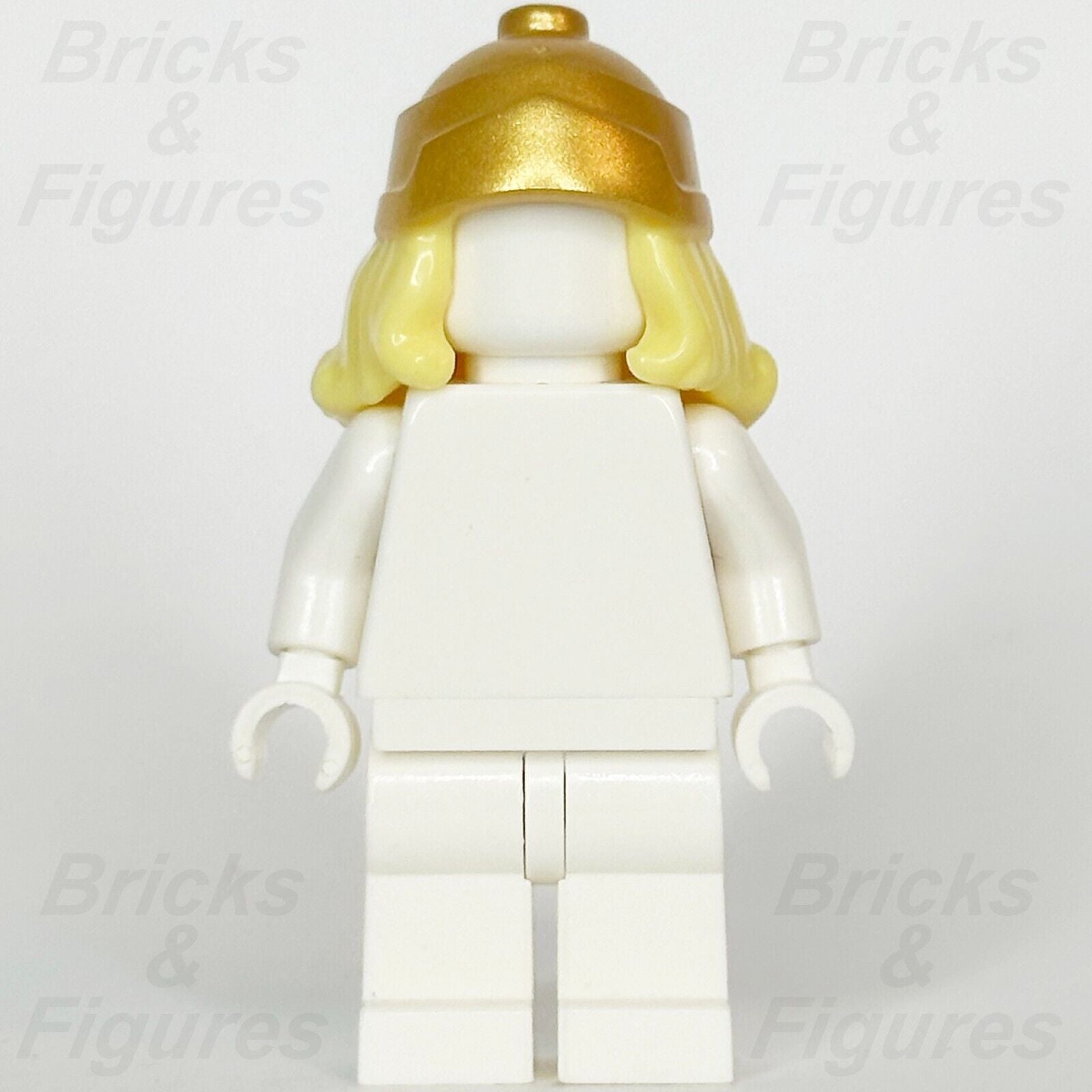 LEGO Gold Greek Soldier Helmet Minifigure Part Battle Goddess Headgear 71007 - Bricks & Figures