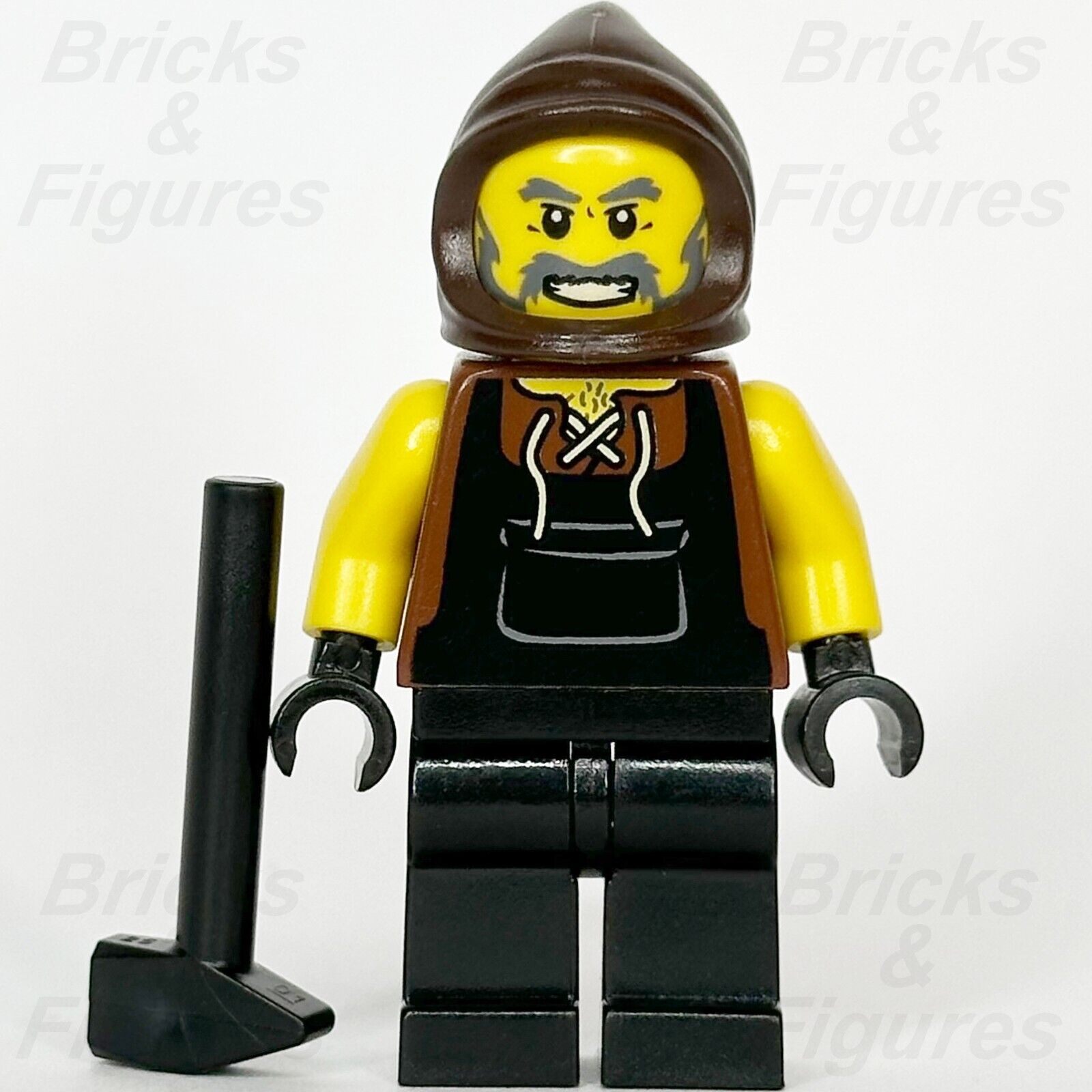 LEGO Castle Blacksmith Minifigure Fantasy Era Black Apron Outfit 10193 cas413