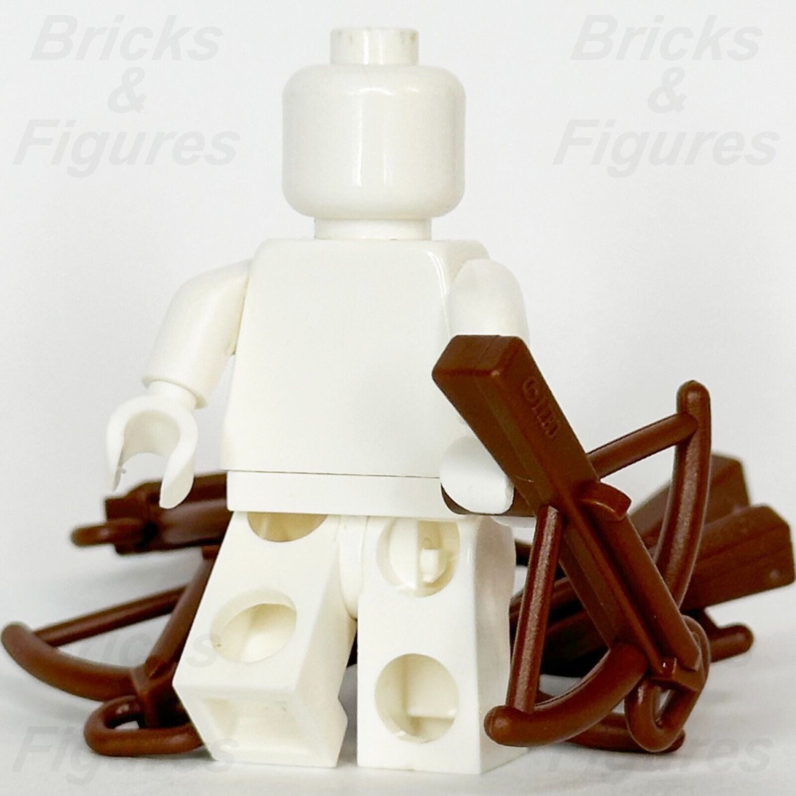 LEGO Castle Reddish Brown Crossbow Minifigure Weapon Part Medieval 2570 x 5 - Bricks & Figures