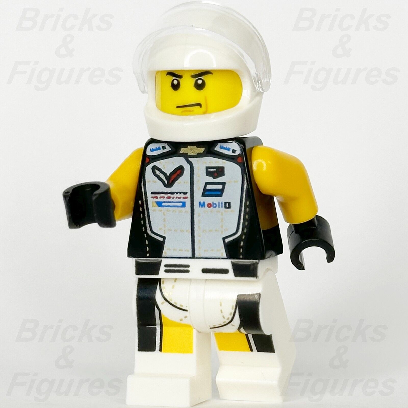 LEGO Speed Champions Chevrolet Corvette C8.R Driver Minifigure IMSA 76903 sc088 - Bricks & Figures