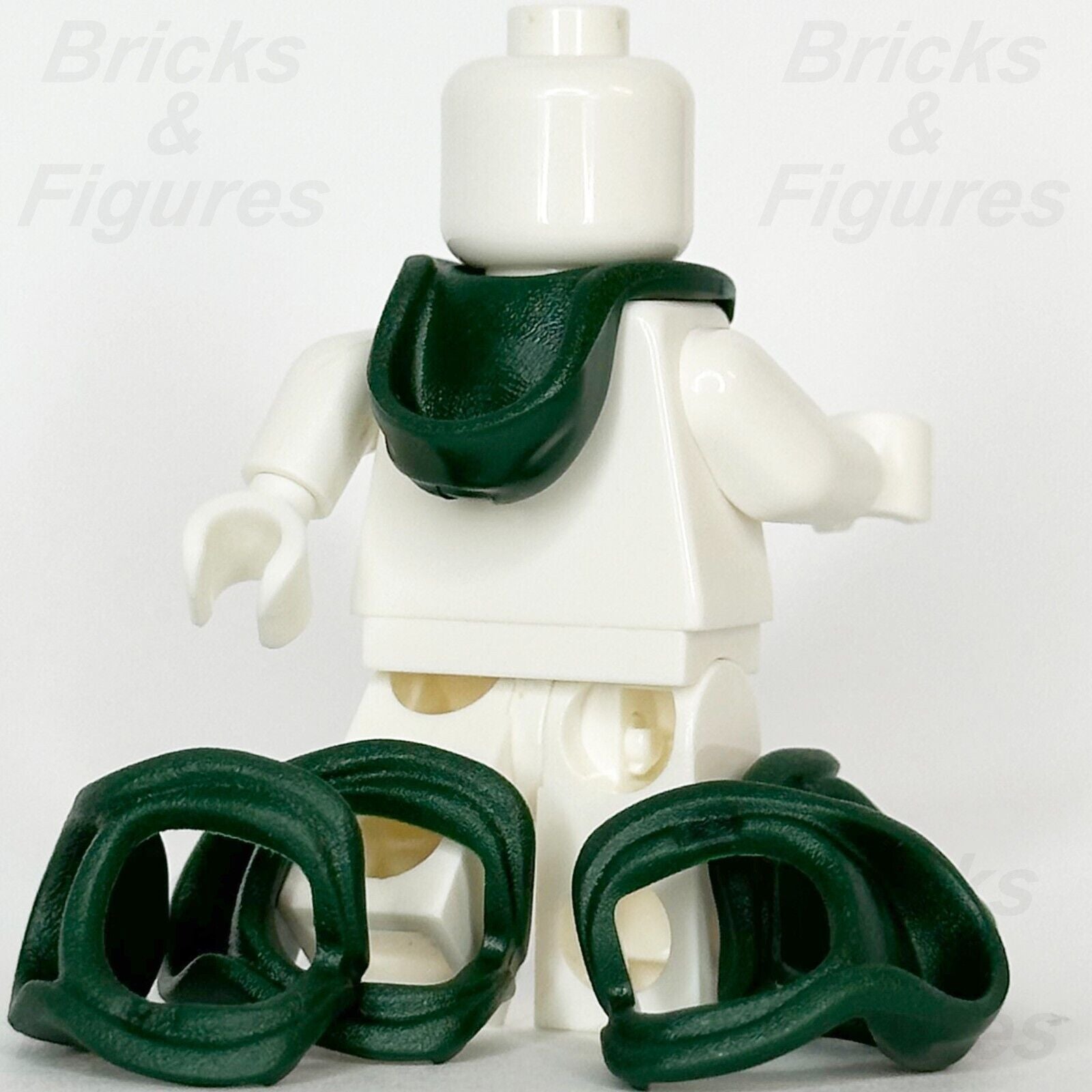 LEGO Dark Green Hood Folded Down Minifigure Part Body Wear Neck 15428 76416 x 5 - Bricks & Figures