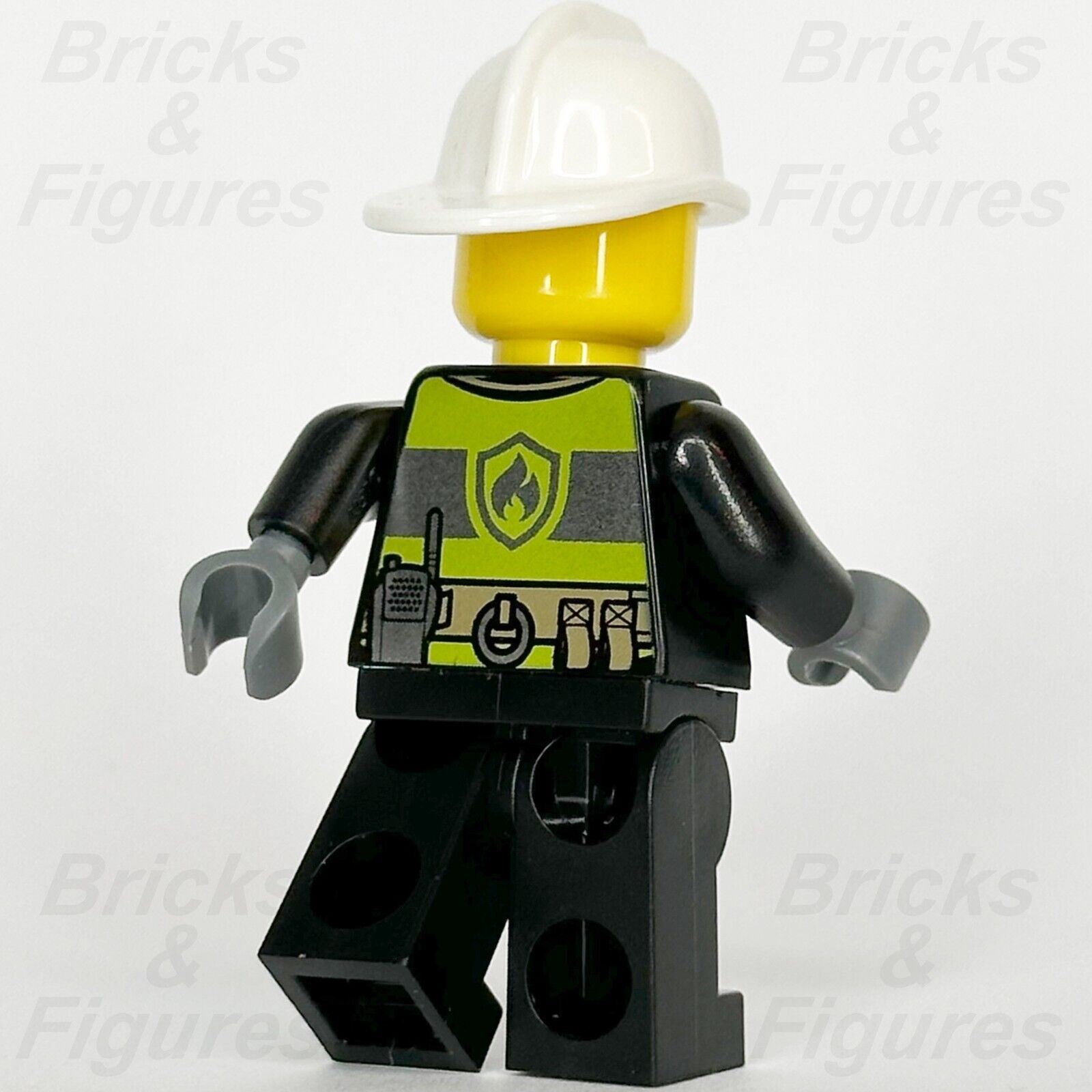 LEGO City Fireman Minifigure Fire Firefighter Reflective Stripes 60280 cty1255