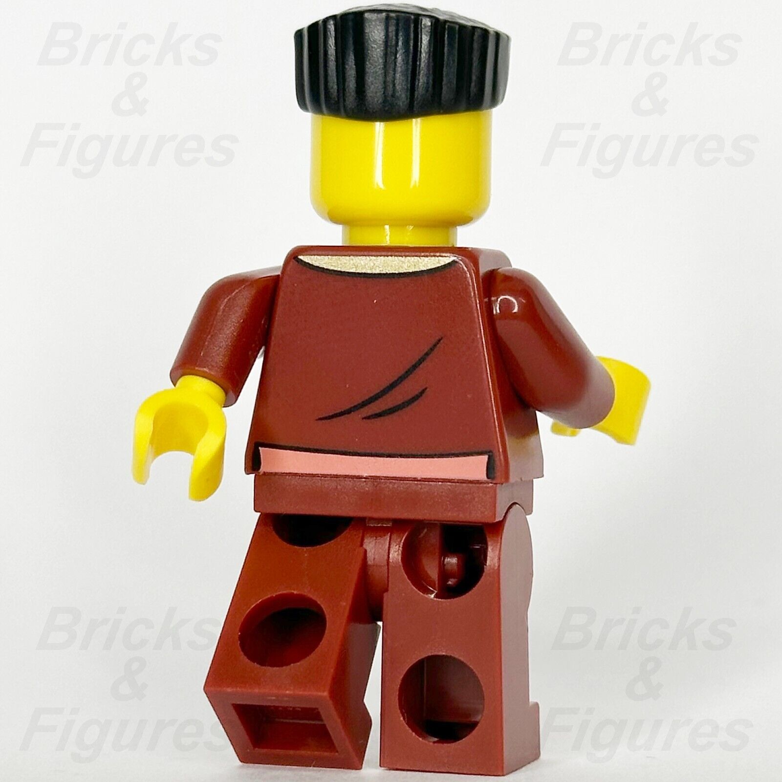 LEGO City Bandit Crook Minifigure Dark Red Jacket Police Town Male 60417 cty1738