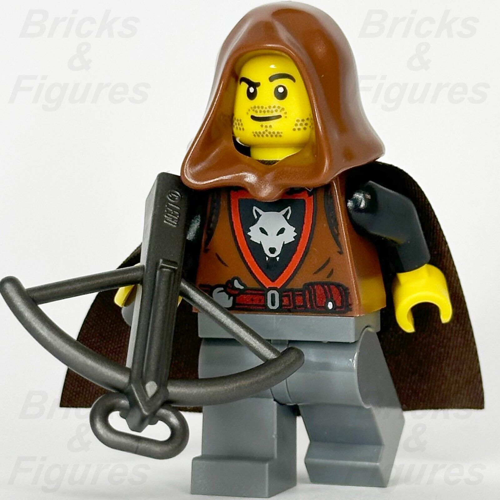 LEGO Castle Wolfpack Minifigure Bandit Crook Thief Cape Hood 10332 cas585