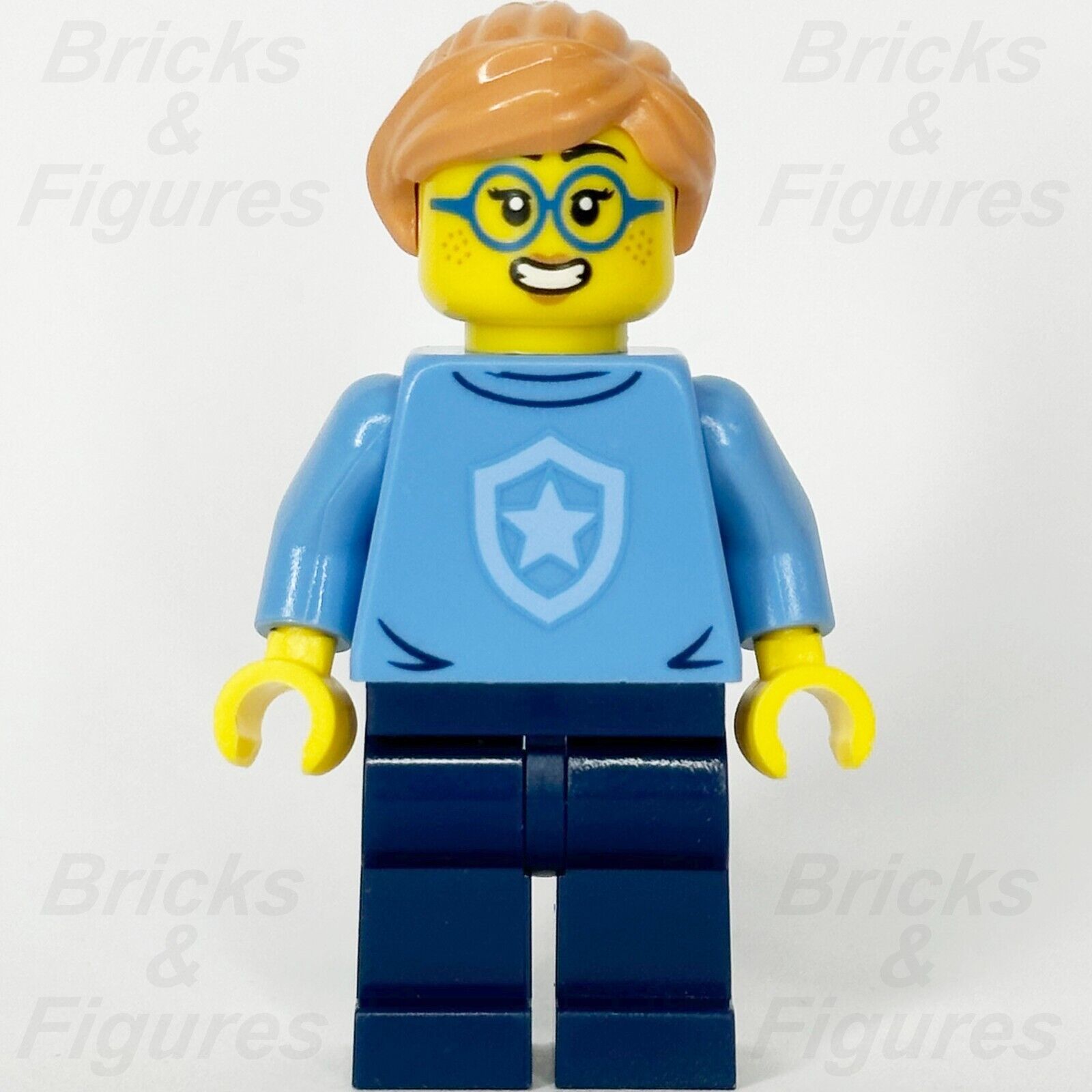 LEGO Police City Officer in Training Minifigure Female Glasses 60372 cty1562 - Bricks & Figures