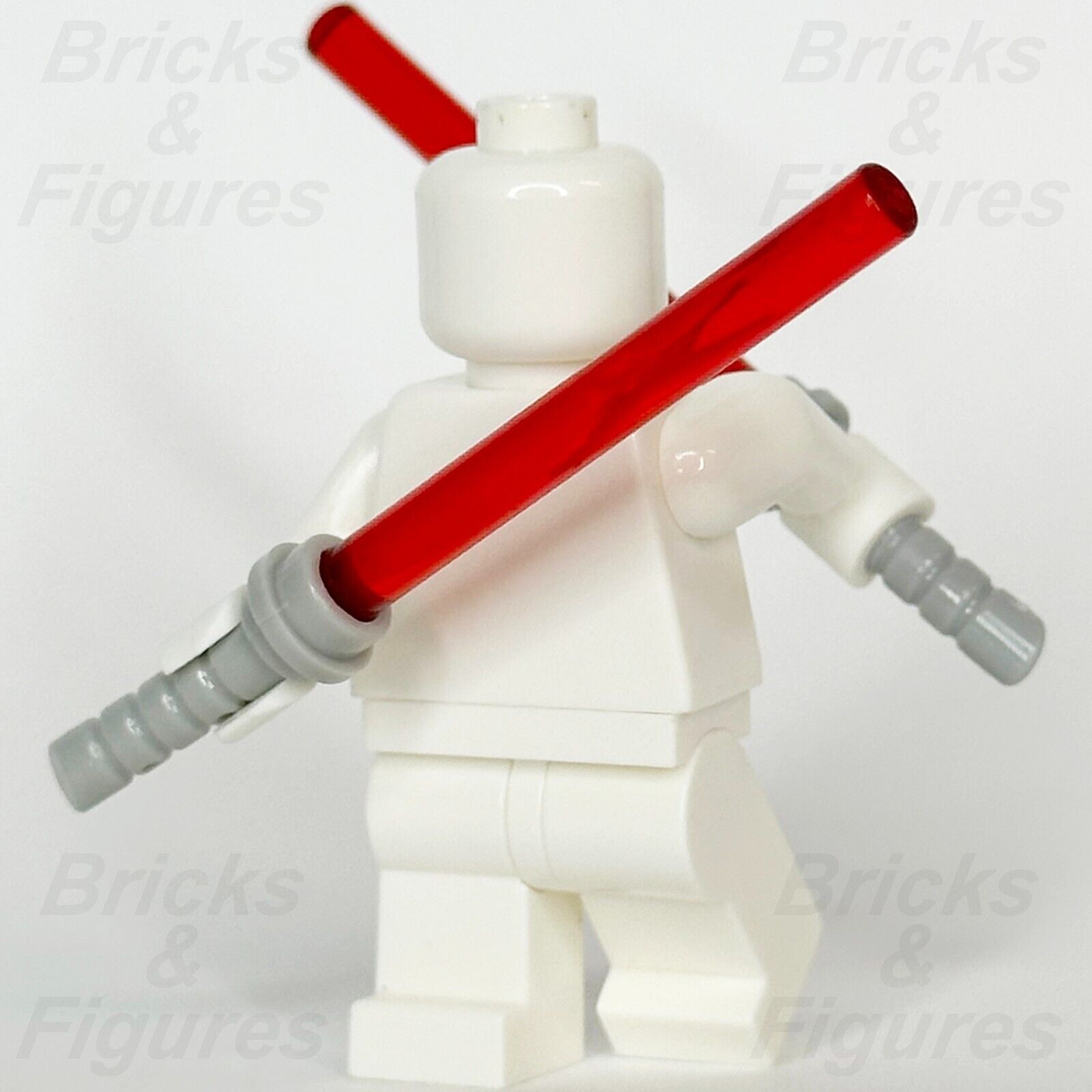 LEGO Star Wars Asajj Ventress Lightsaber Minifigure Part Red Curved 61199 x 2