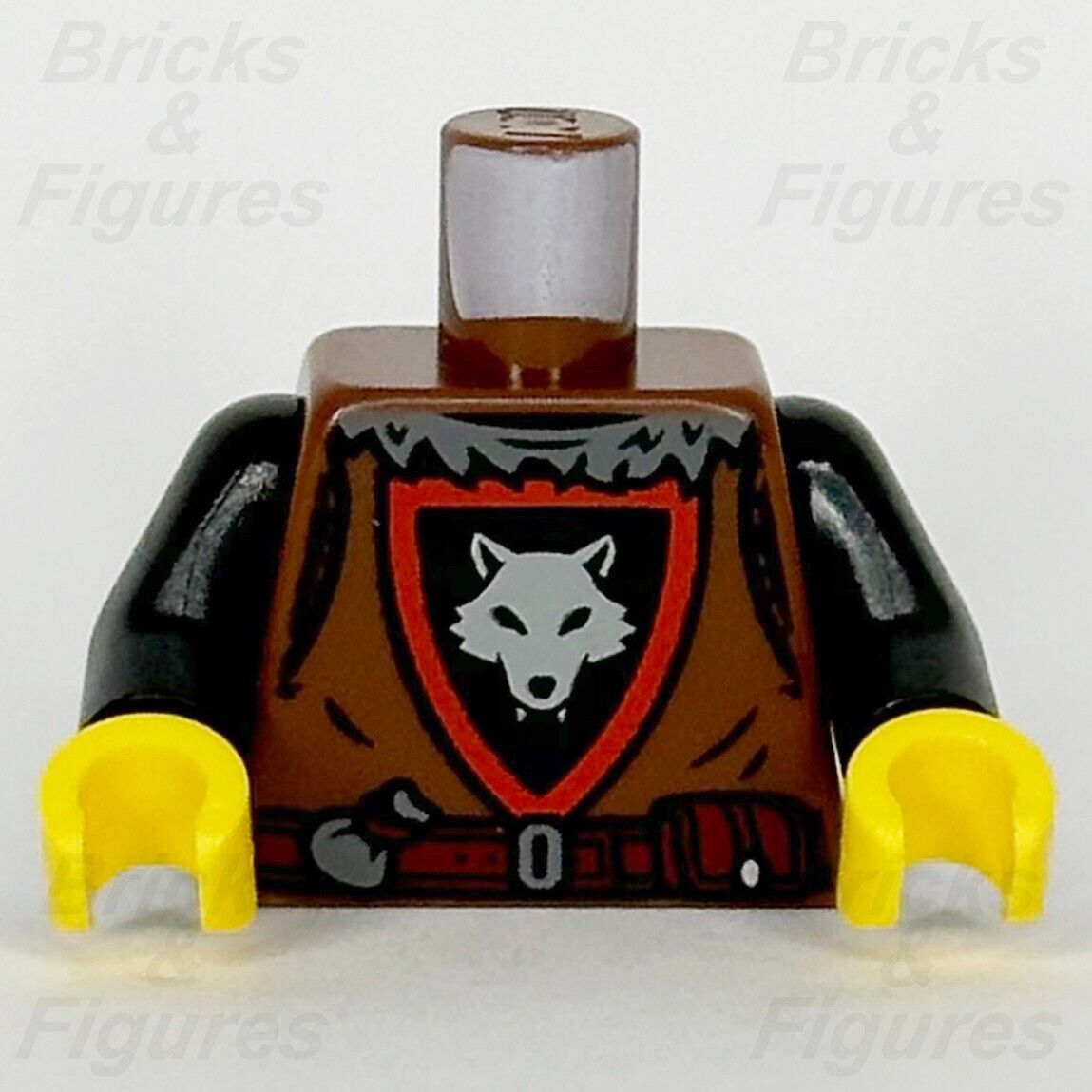 LEGO Castle Wolfpack Torso Minifigure Body Part Wolf Logo 10332 973pb5568c01 - Bricks & Figures