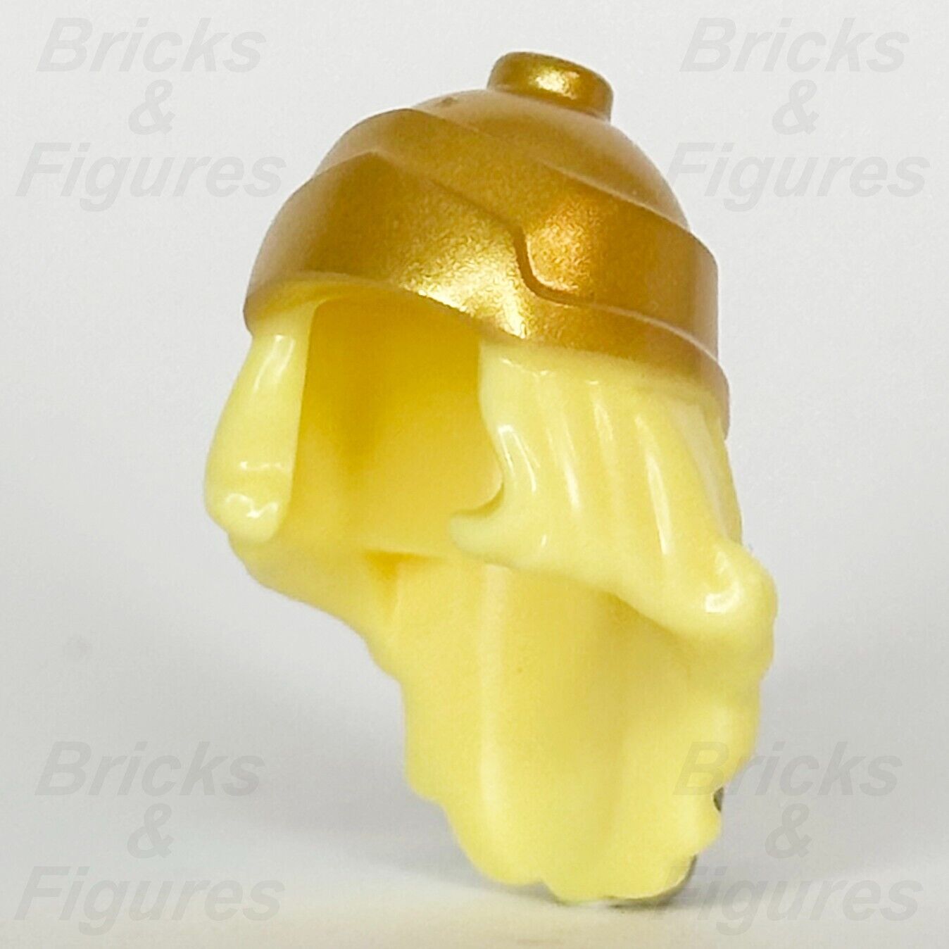 LEGO Gold Greek Soldier Helmet Minifigure Part Battle Goddess Headgear 71007 - Bricks & Figures