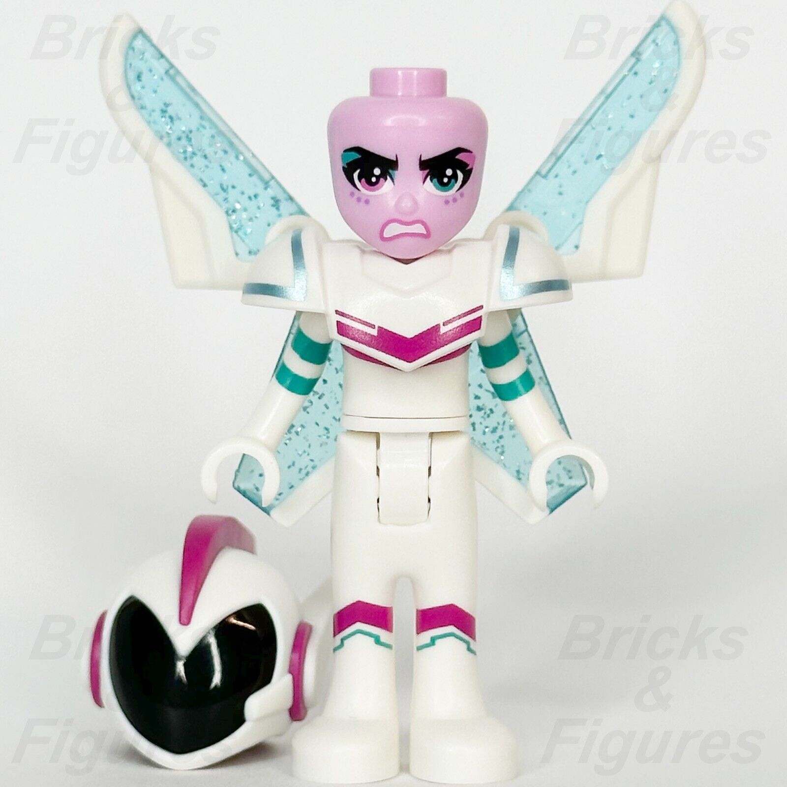 The LEGO Movie 2 Sweet Mayhem Minifigure Angry Blue Glitter Wings 70834 tlm124