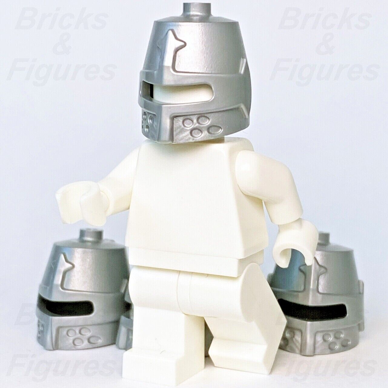 LEGO Castle Knight Closed Helmet Minifigure Part Ideas 70322 21325 70333 x 5 - Bricks & Figures