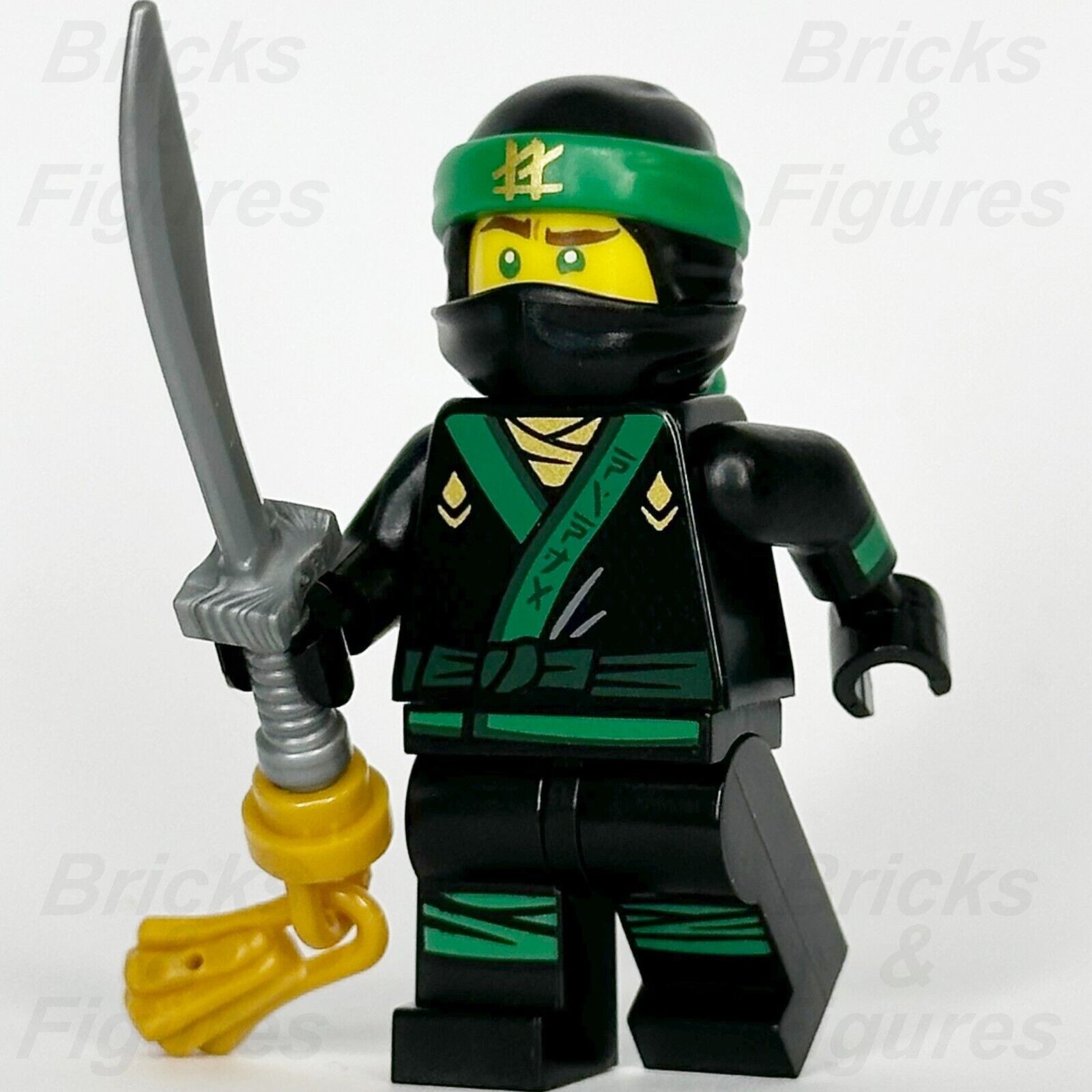 LEGO Ninjago Lloyd Garmadon Minifigure Movie Green Ninja with Sword Only 71019 - Bricks & Figures