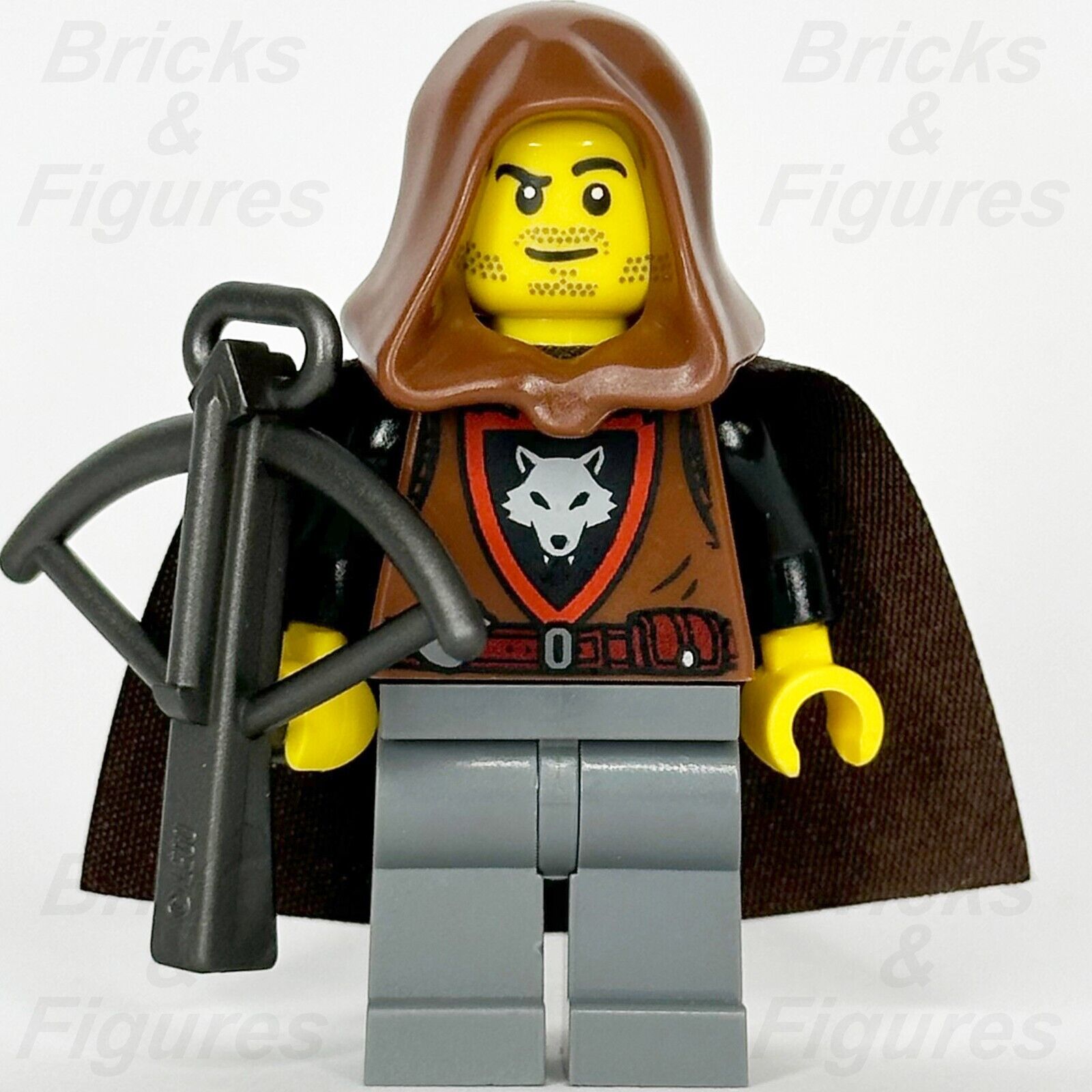 LEGO Castle Wolfpack Minifigure Bandit Crook Thief Cape Hood 10332 cas585