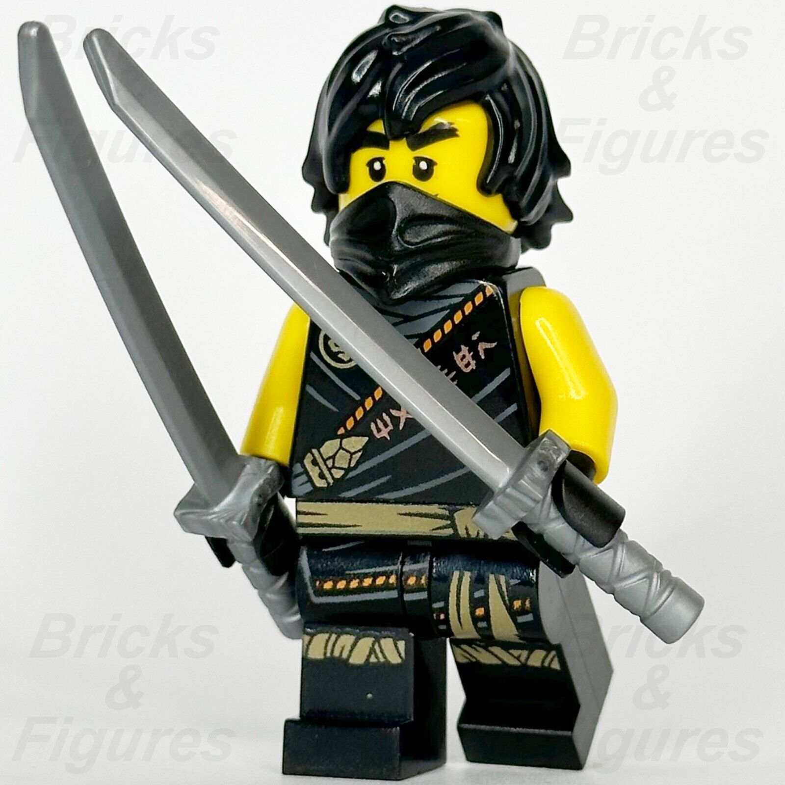 LEGO Ninjago Cole Minifigure Legacy Rebooted Black Ninja 'MASTER' 71736 njo575a - Bricks & Figures