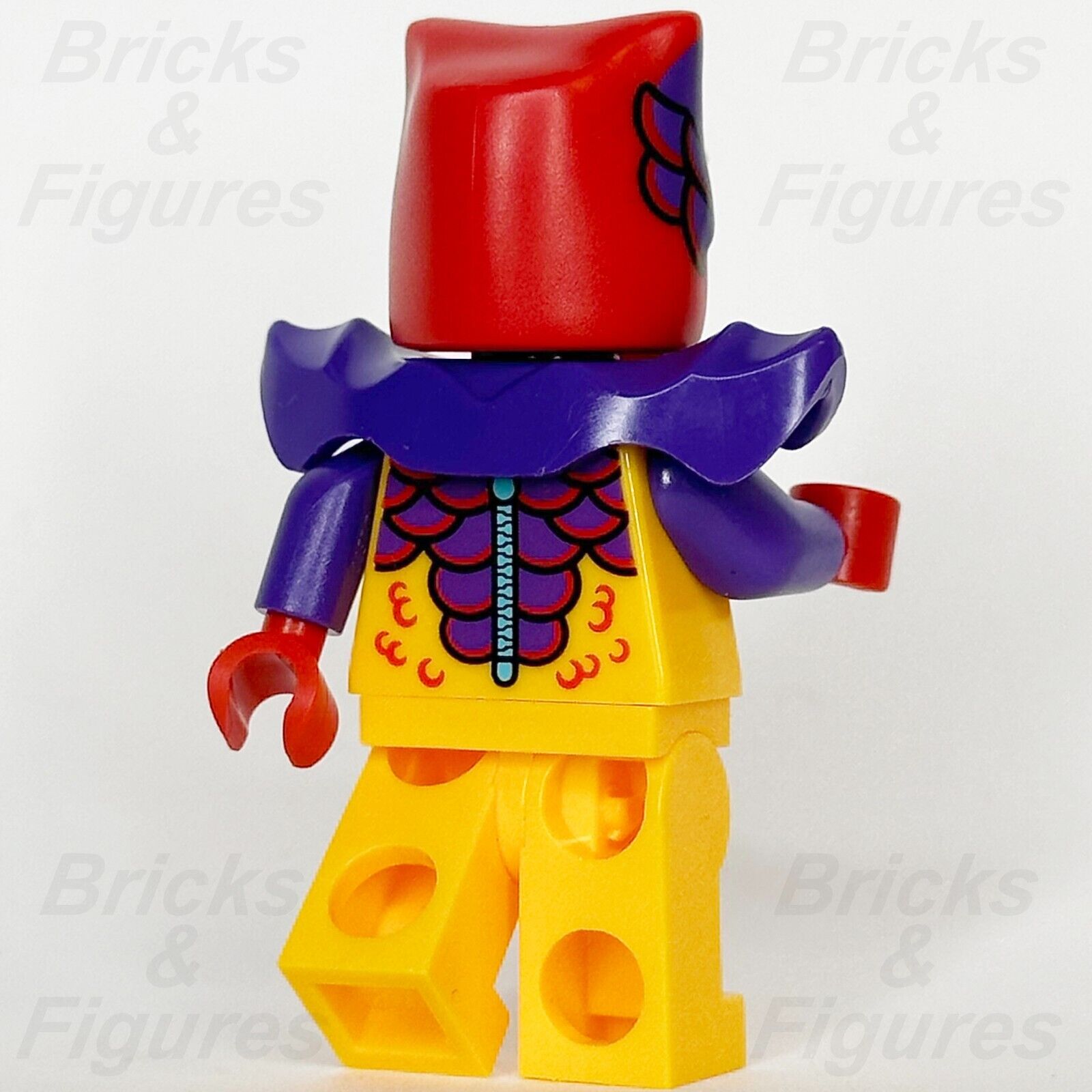 LEGO City Comic Shop Guy Minifigure Red & Orange Dragon Suit Town 60380 cty1644 - Bricks & Figures