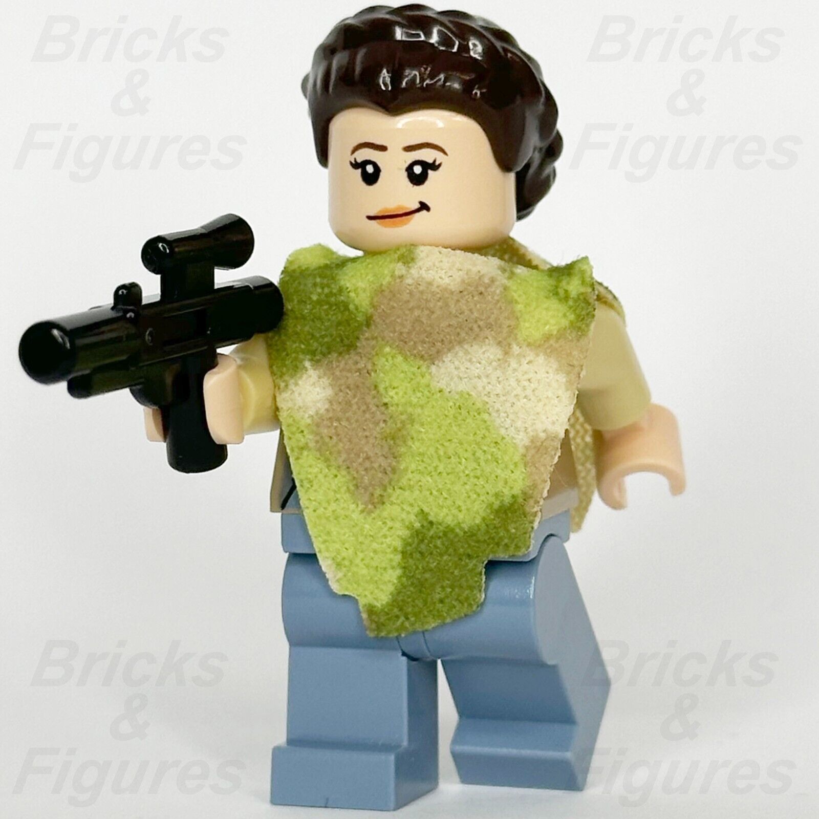 LEGO Star Wars Princess Leia Minifigure Camouflage Cape Endor Camo 75094 sw0643 - Bricks & Figures