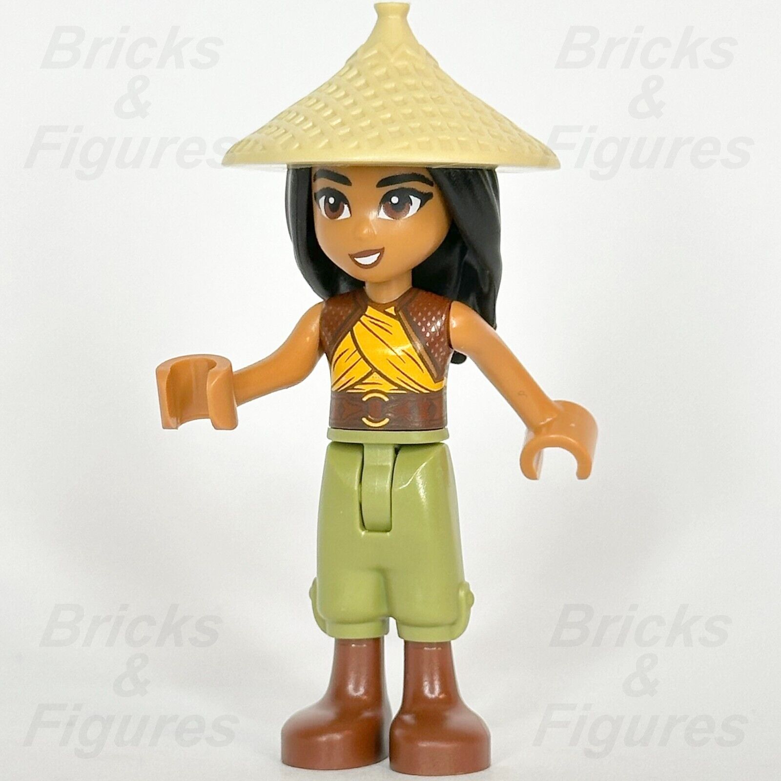 LEGO Disney Raya Minifigure Raya and the Last Dragon Open Mouth 100 43215 dis120 - Bricks & Figures