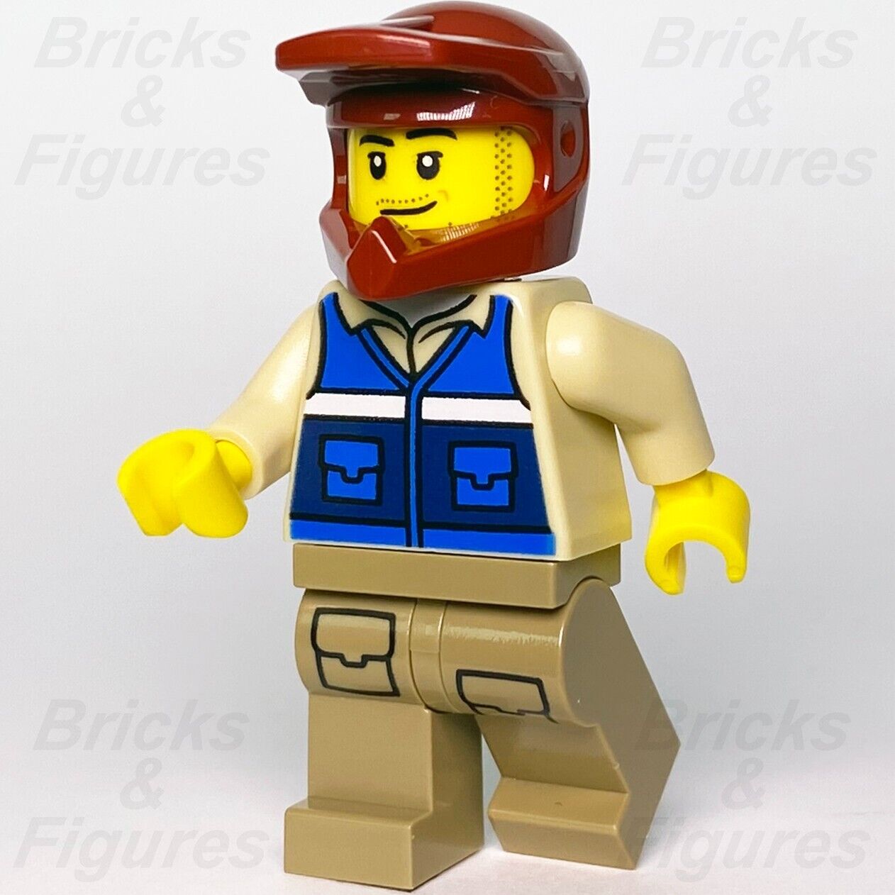 LEGO City Wildlife Rescue Explorer Minifigure Dark Red Helmet 60301 cty1301