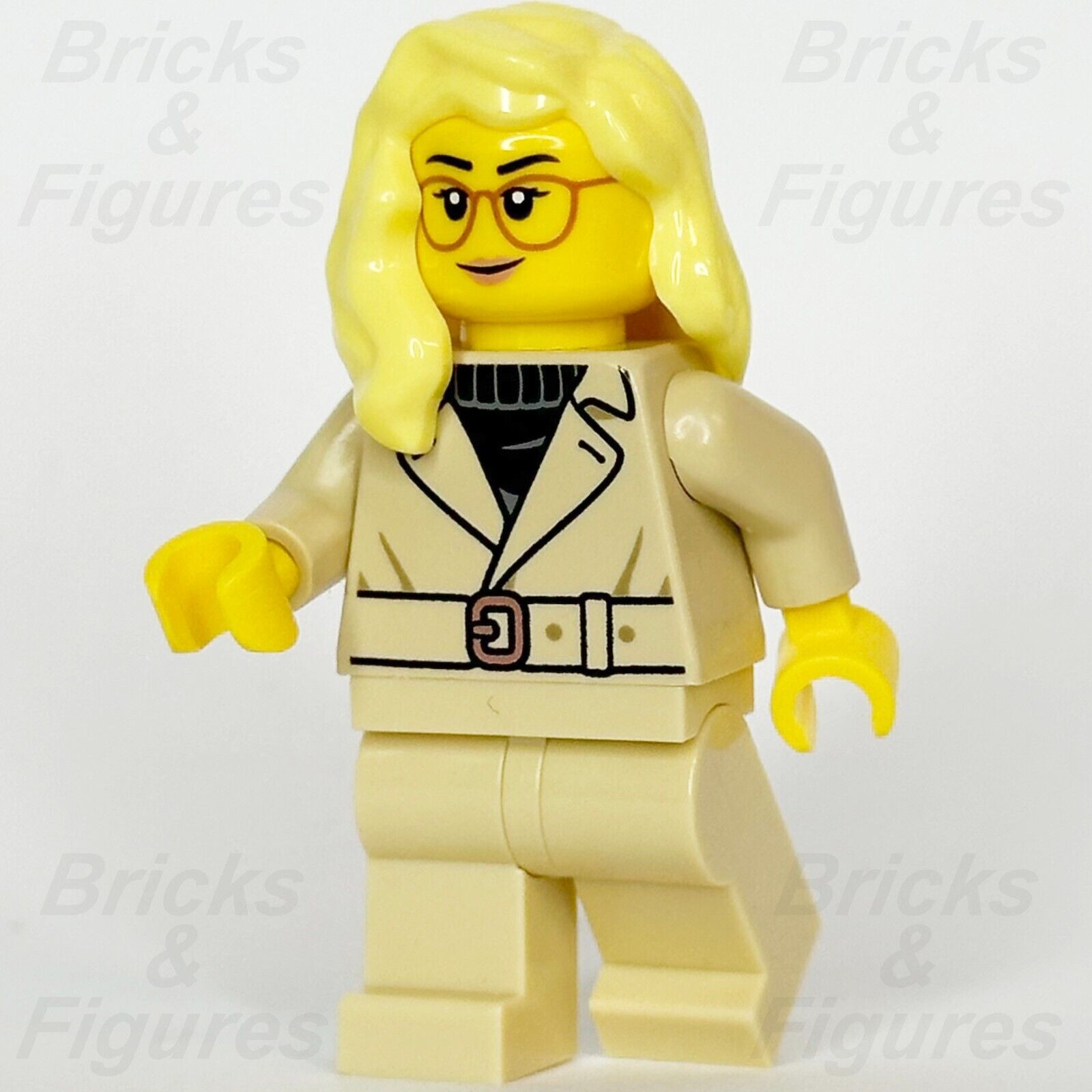 LEGO City Tourist Minifigure Female with Tan Jacket & Glasses 60380 cty1654 - Bricks & Figures