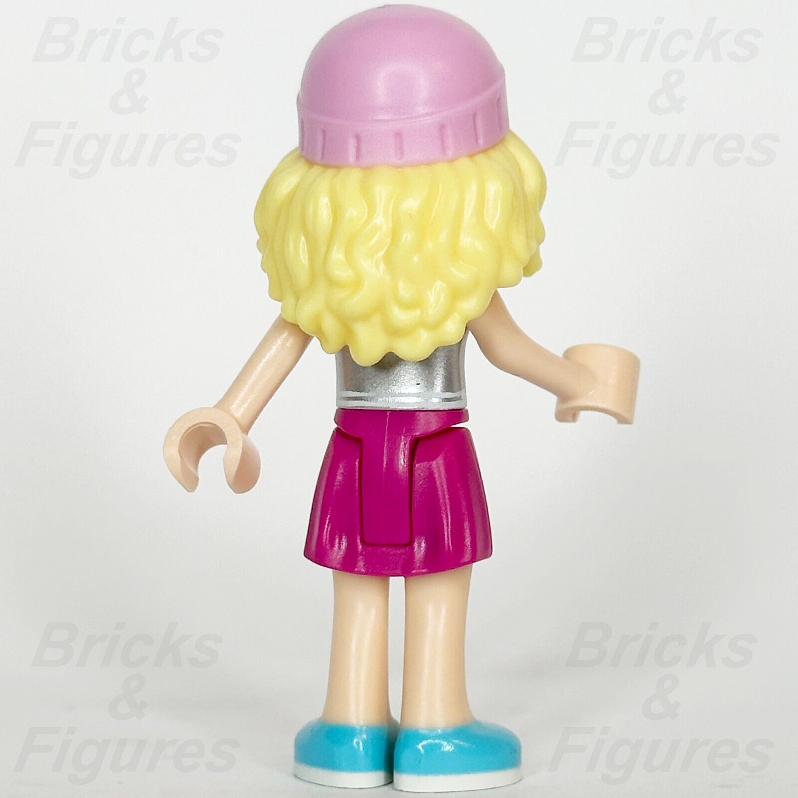 LEGO Friends Stephanie Minifigure Magenta Skirt and Top Pink Hat 41704 frnd490 - Bricks & Figures