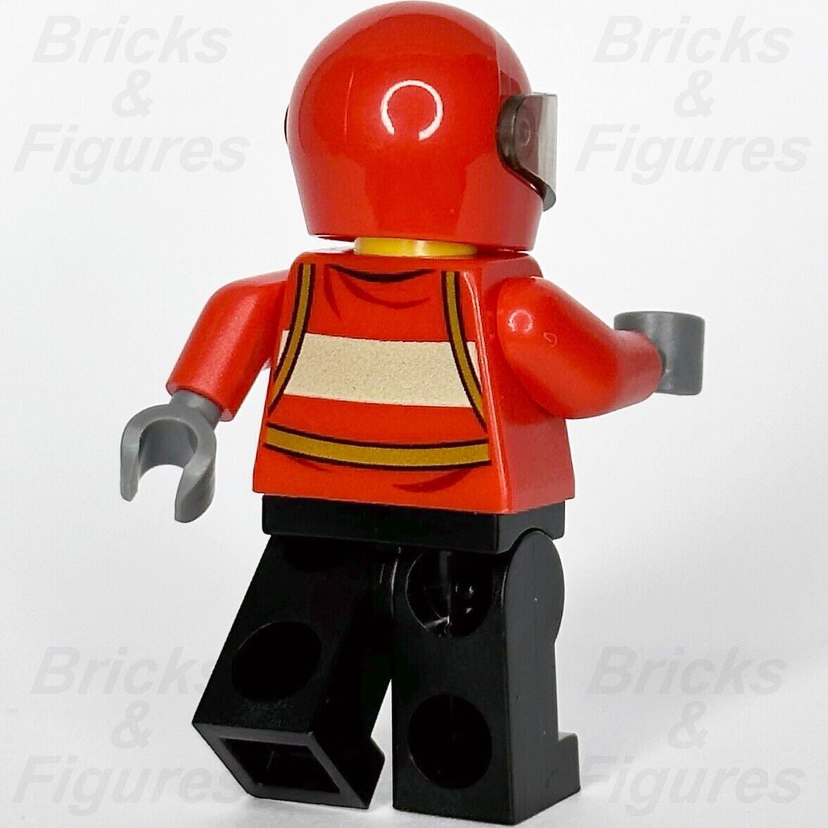 LEGO City Pilot Male Minifigure Red Fire Suit Carabiner Airport 60100 cty0678