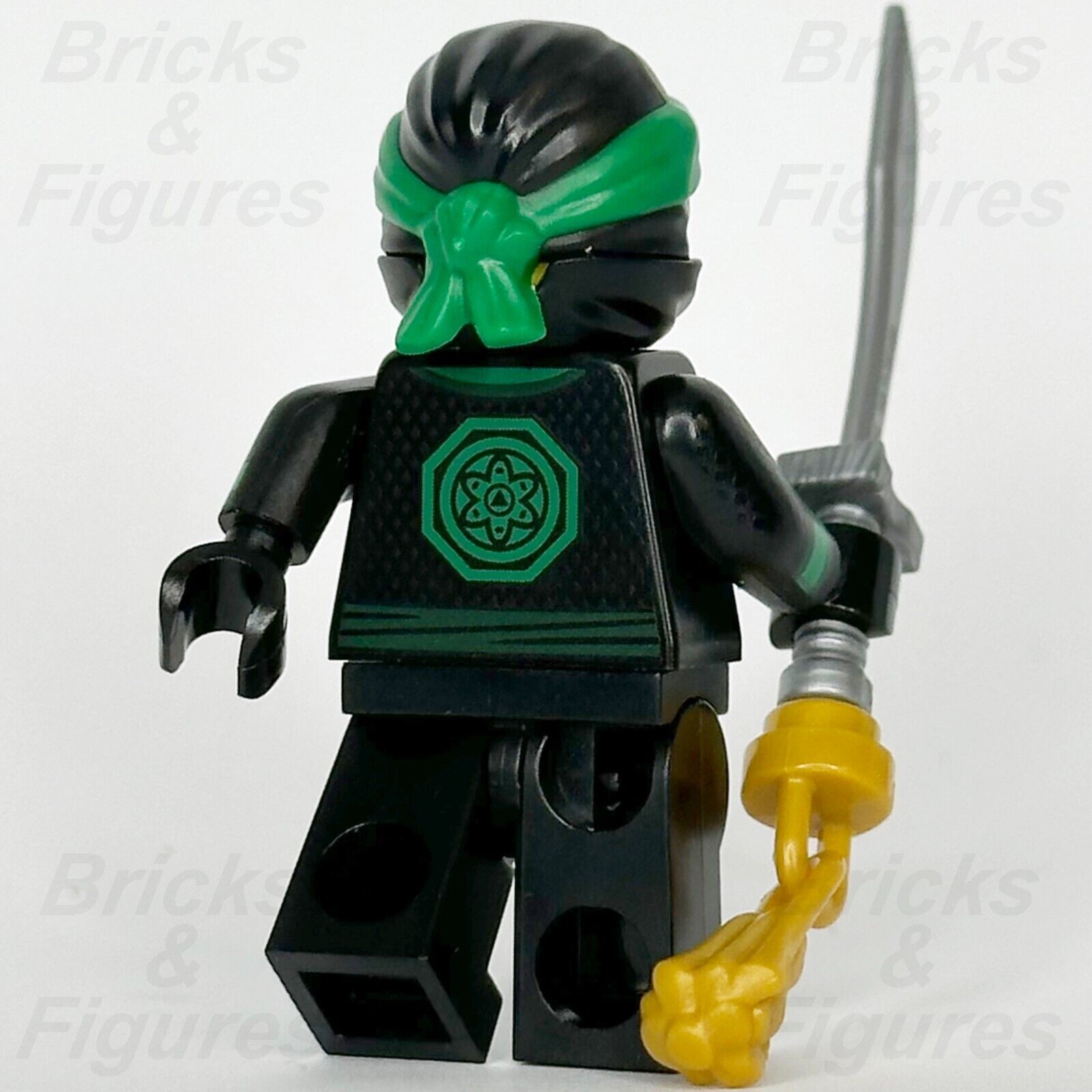 LEGO Ninjago Lloyd Garmadon Minifigure Movie Green Ninja with Sword Only 71019 - Bricks & Figures