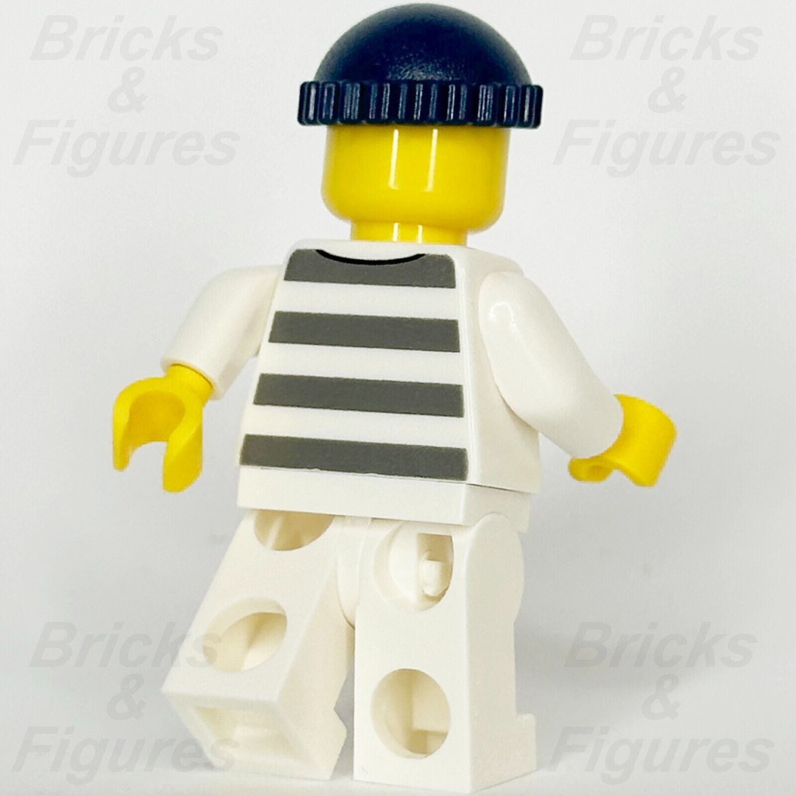 LEGO City Jail Prisoner 50380 Minifigure Prison Stripes Police 60256 cty1127 - Bricks & Figures