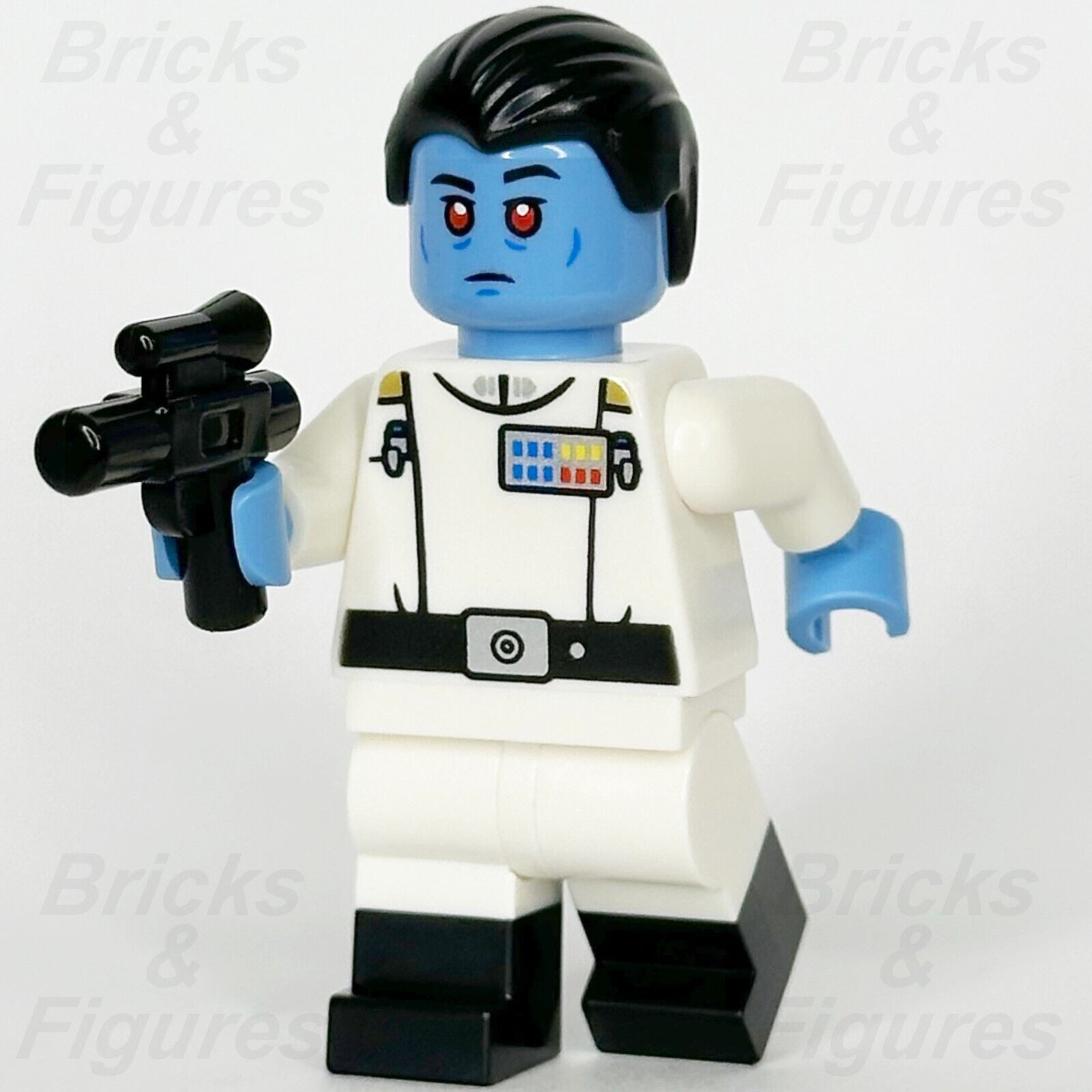 LEGO Star Wars Grand Admiral Thrawn Minifigure Ahsoka Black Boots 75385 sw1356 - Bricks & Figures