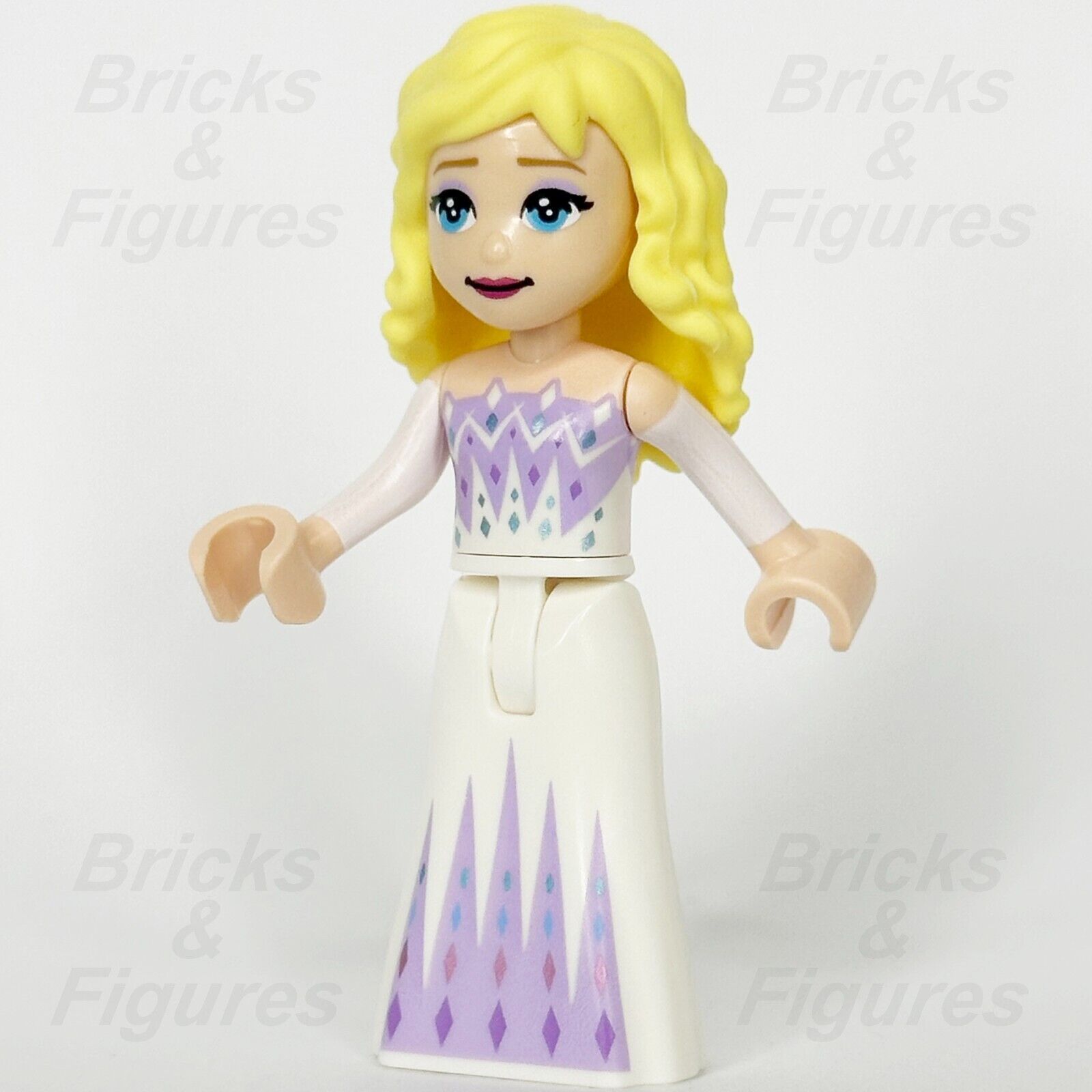 LEGO Frozen Elsa Minifigure White and Lavender Dress Disney Princess 43209 dp158