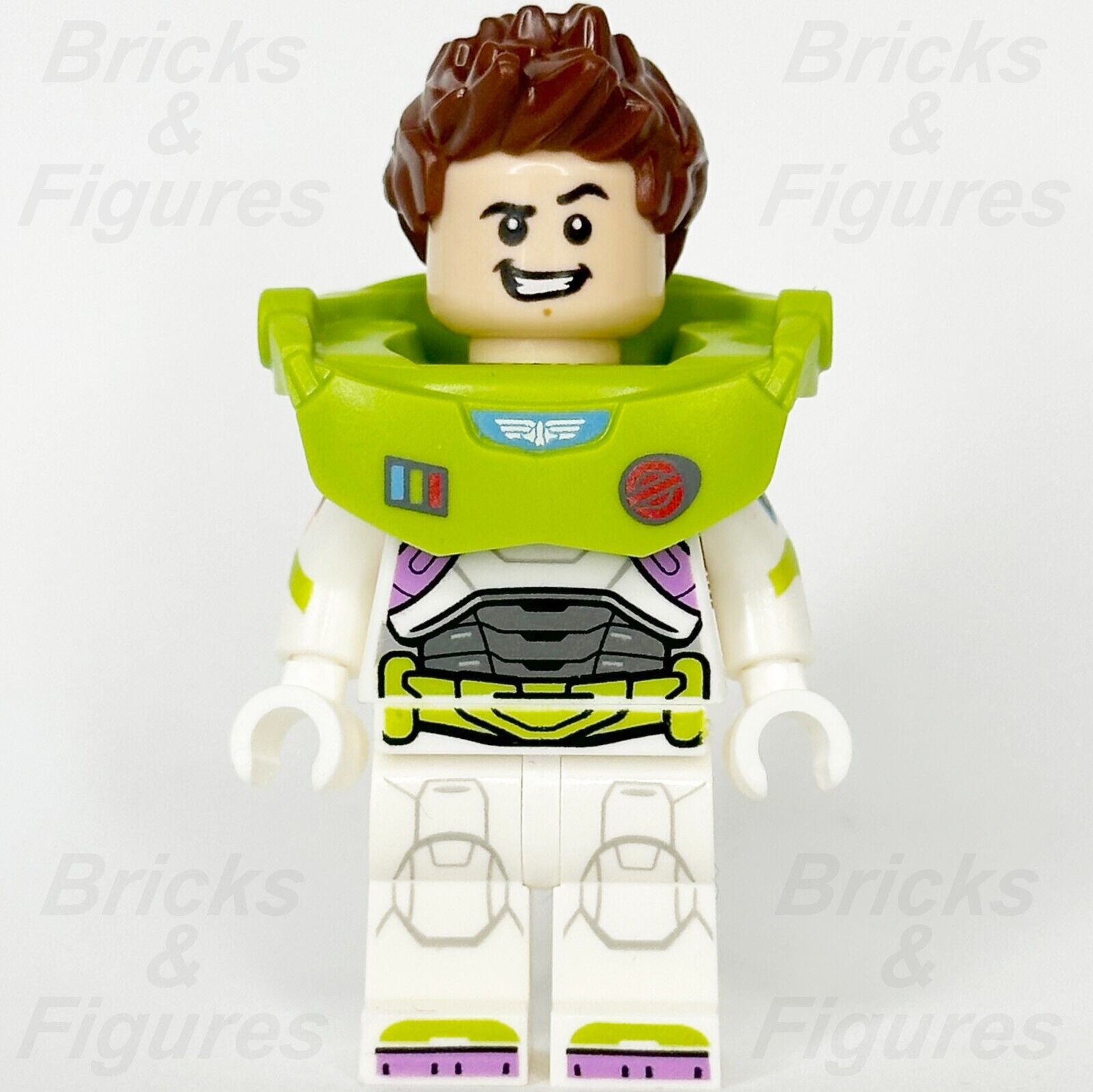 LEGO Disney Buzz Lightyear Minifigure Star Command Suit Hair Toy 76830 dis070 - Bricks & Figures