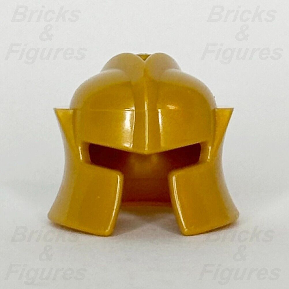 LEGO Castle Pearl Gold Knight Helmet Cheek Protection Minifigure Part 48493 - Bricks & Figures