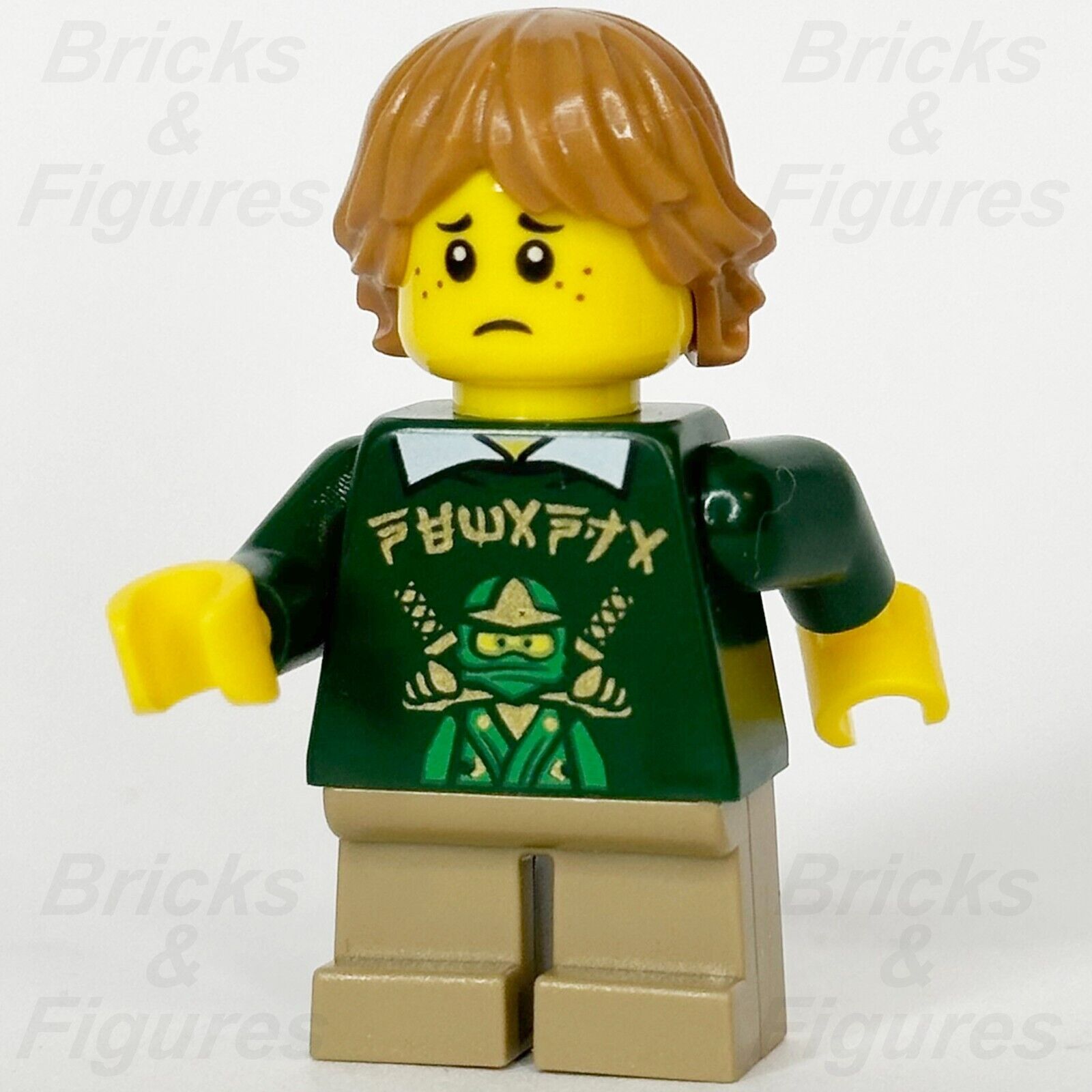 LEGO Ninjago Tommy Minifigure Green Lloyd Sweater Movie 70620 njo336 minifig