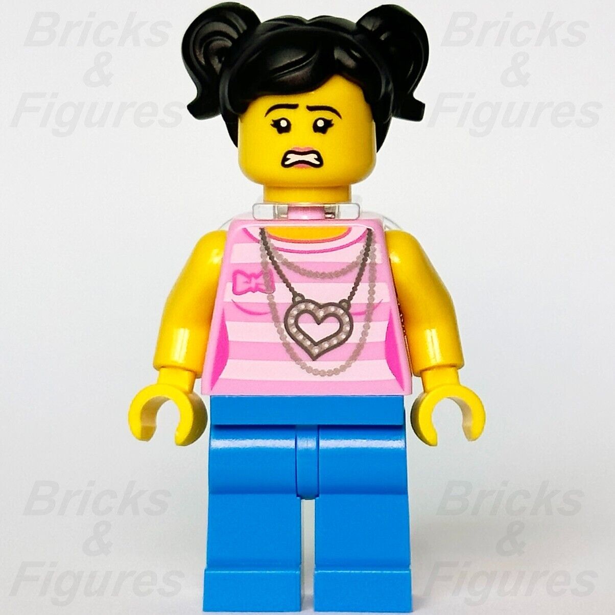 LEGO Monkie Kid Rui Minifigure Bright Pink Top Heart Necklace 80018 mk037