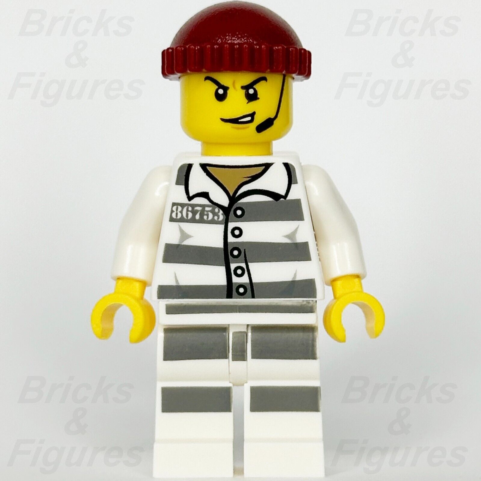 LEGO City Jail Prisoner 86753 Minifigure Sky Police Prison 30362 60207 cty0988 - Bricks & Figures