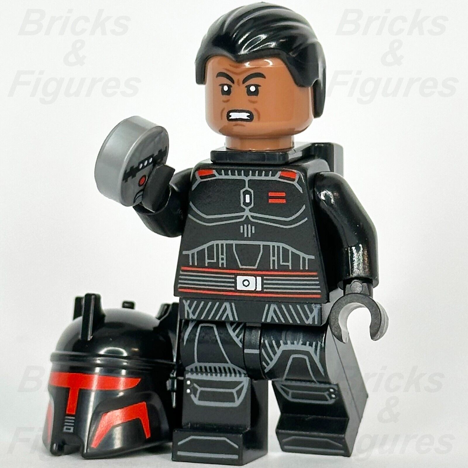 LEGO Star Wars Moff Gideon Minifigure The Mandalorian Black Armour 75386 sw1342 - Bricks & Figures