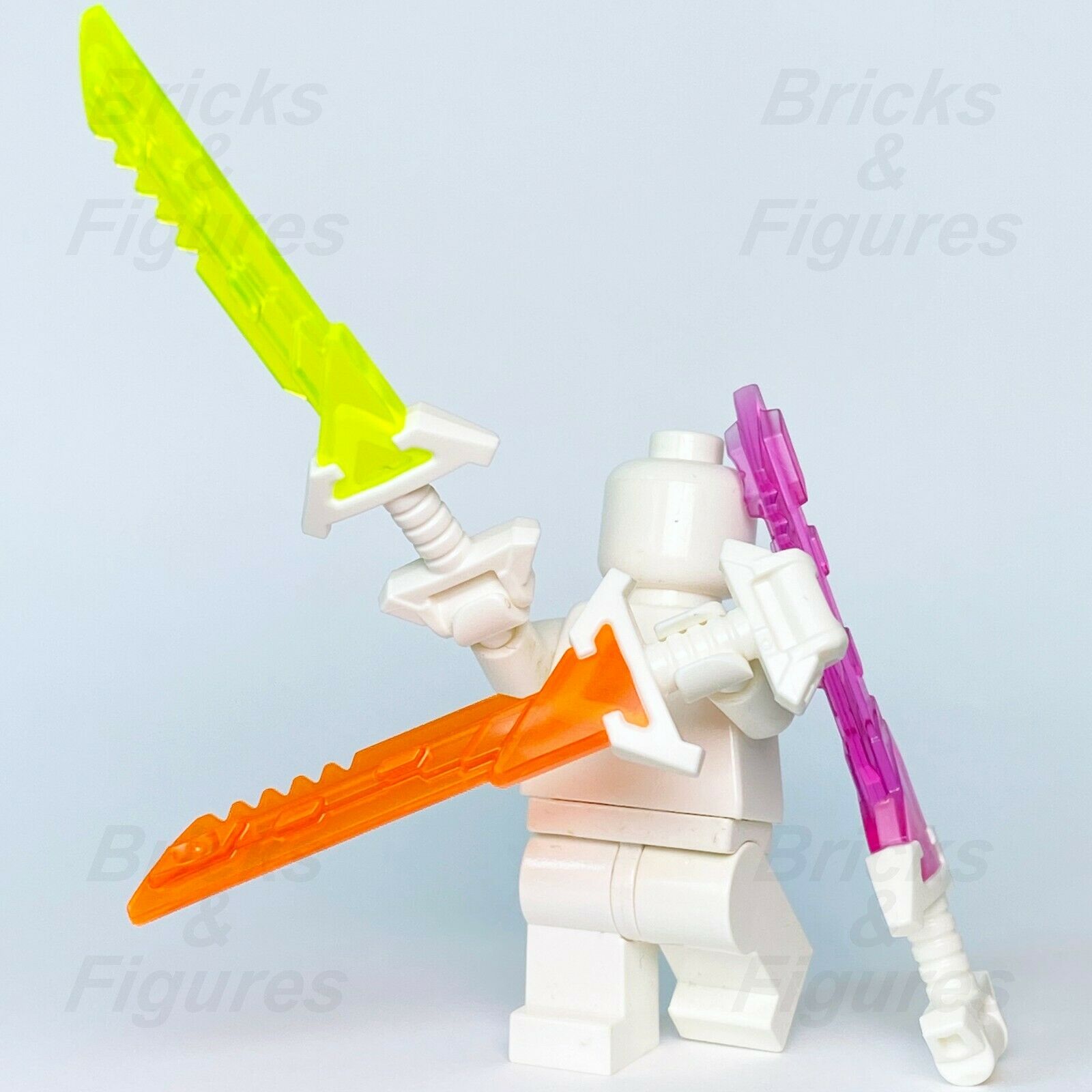 3 x Ninjago LEGO Ninja Key Tana Swords Yellow Purple Orange Prime Emp