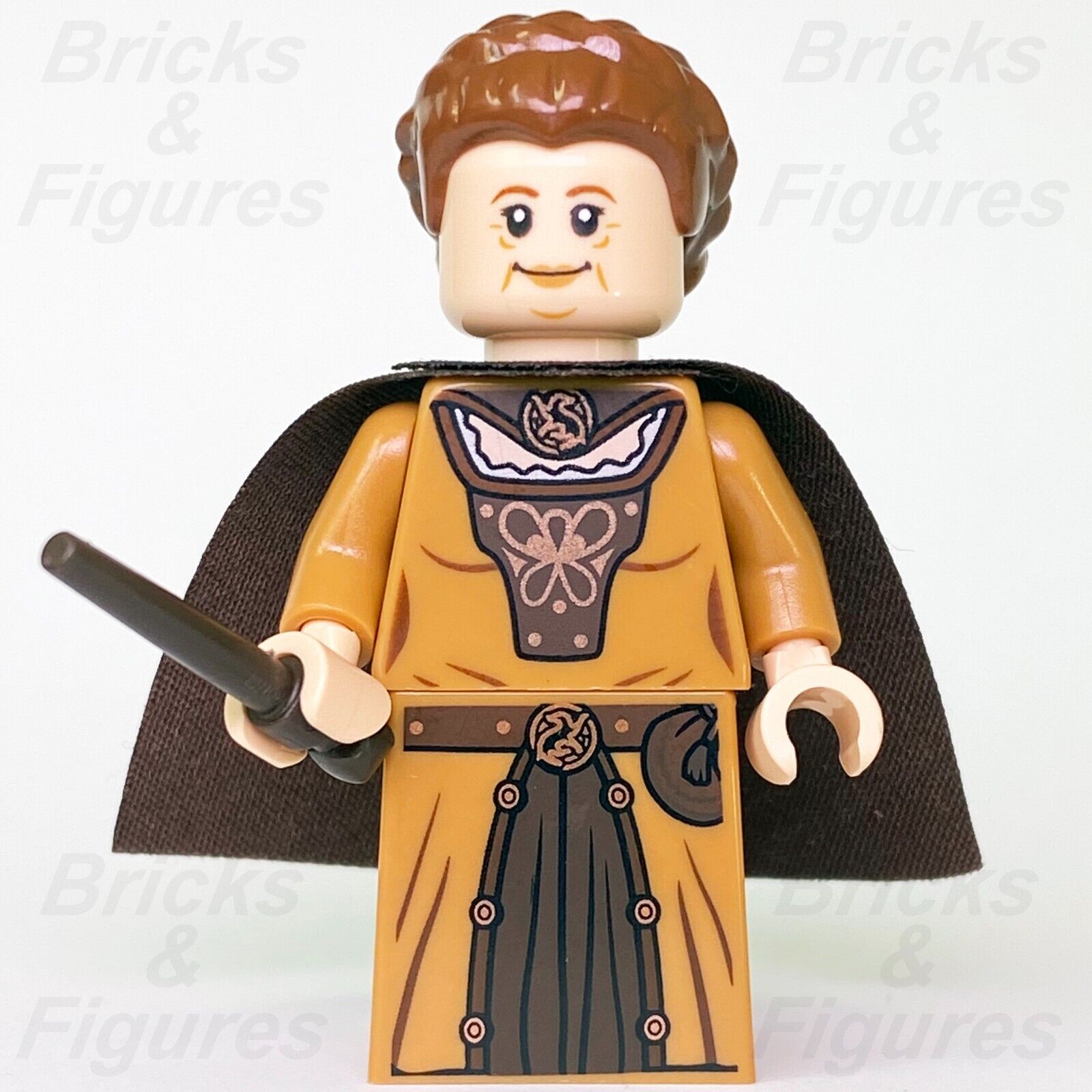 LEGO Harry Potter Helga Hufflepuff Minifigure Witch w Wand Cape 710