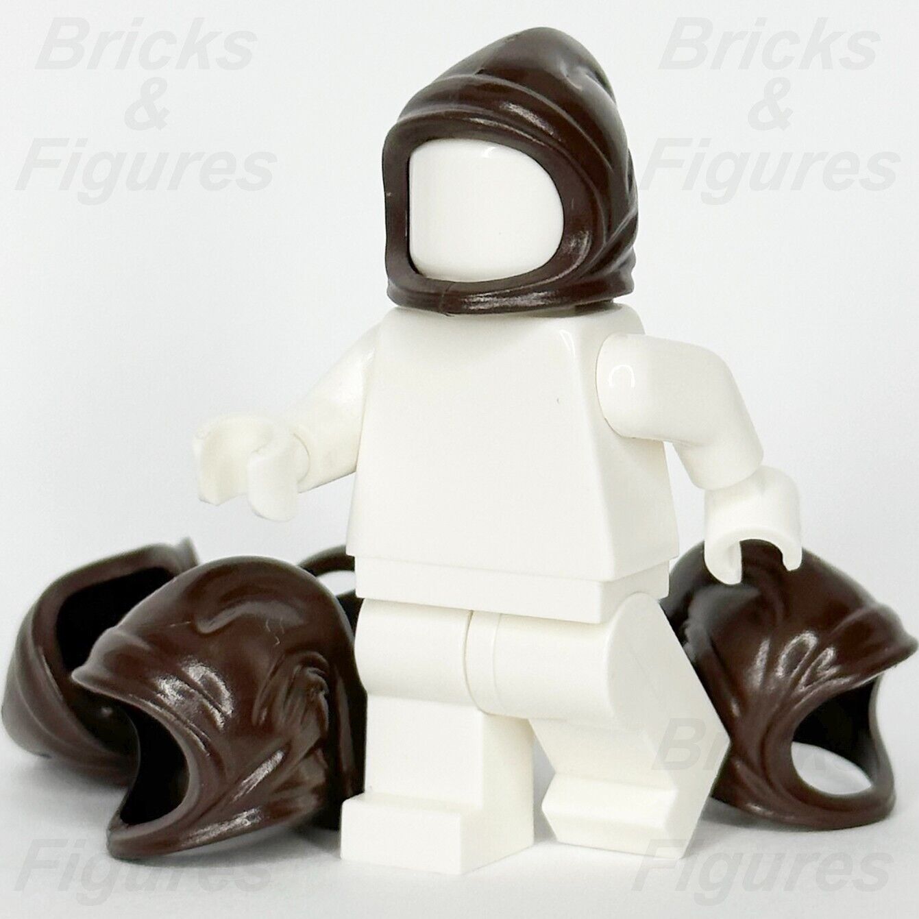 LEGO Castle Hood Farmer s Cowl Minifigure Part Headgear Dark Brown 450