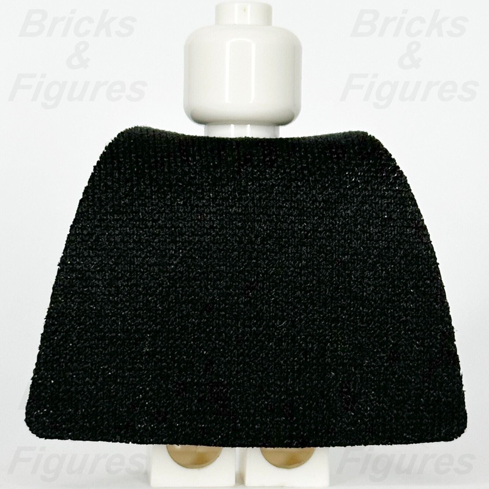 LEGO Black Minifigure Cape Cloth Spongy Body Wear Part Single Top Hole 37046 - Bricks & Figures