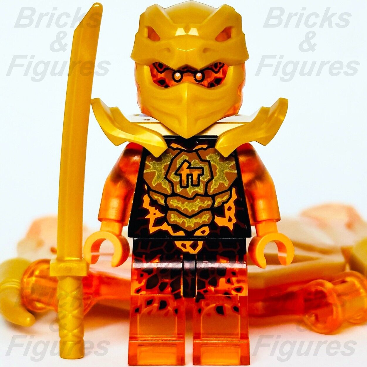 LEGO Cole Golden Dragon Ninjago Crystalized Minifigure 71770 njo781 Ni